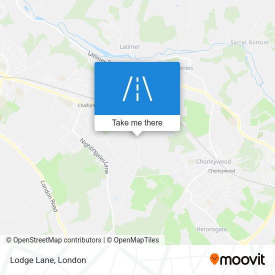 Lodge Lane map
