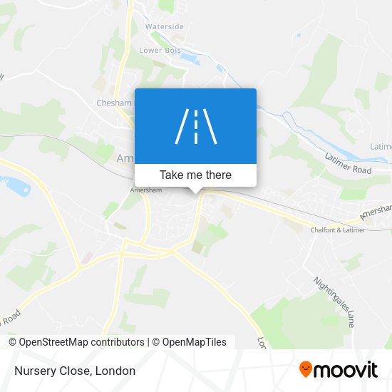 Nursery Close map