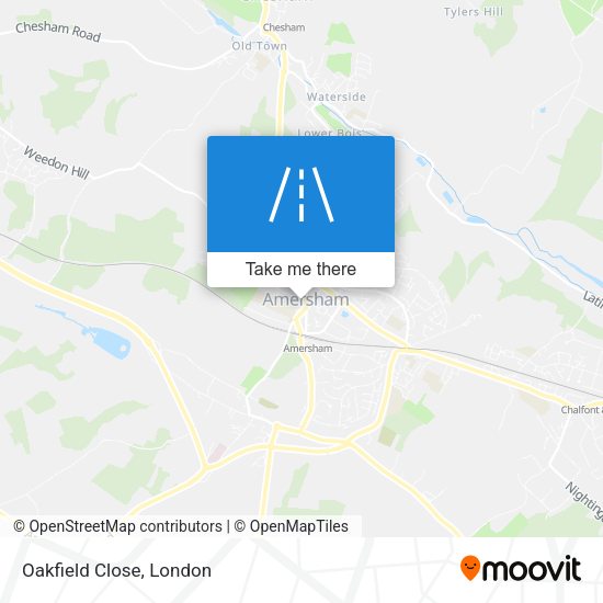 Oakfield Close map