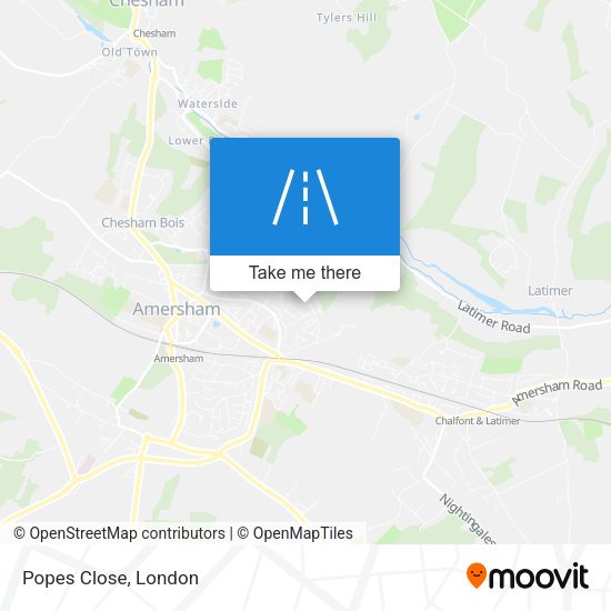 Popes Close map