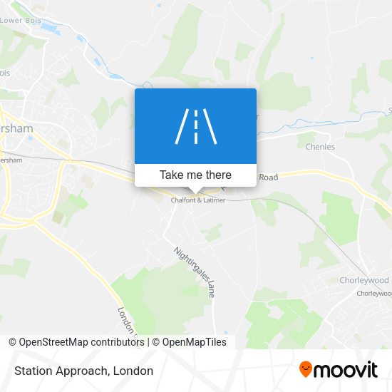 Station Approach map