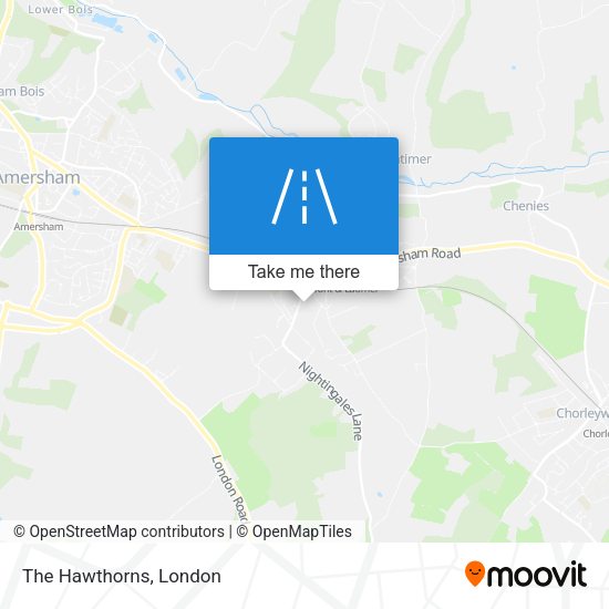 The Hawthorns map
