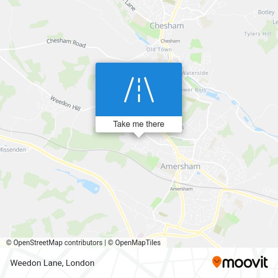 Weedon Lane map