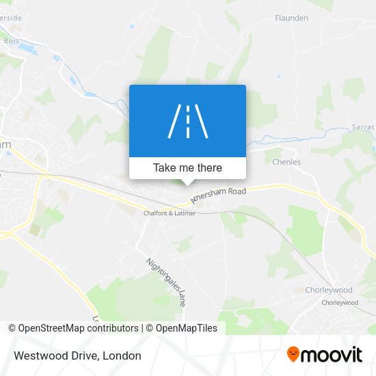 Westwood Drive map