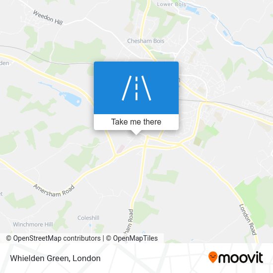 Whielden Green map