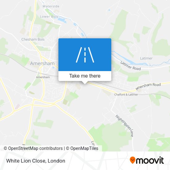 White Lion Close map