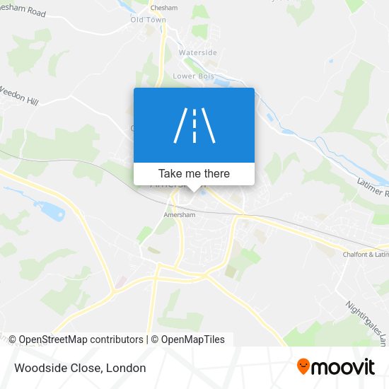 Woodside Close map