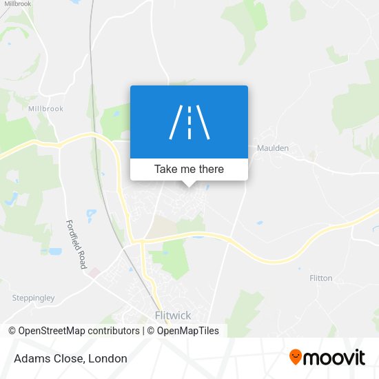 Adams Close map