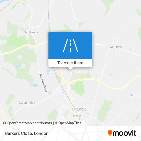 Barkers Close map