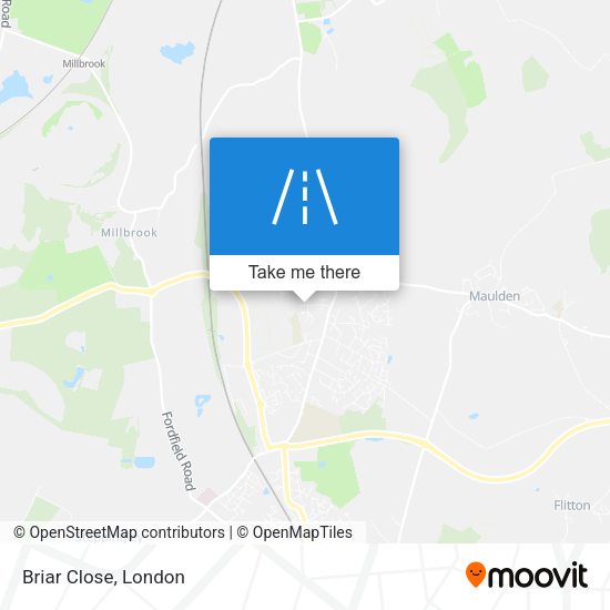 Briar Close map