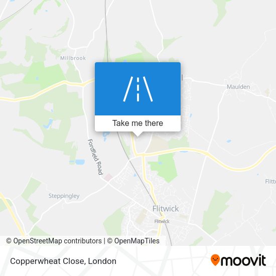 Copperwheat Close map