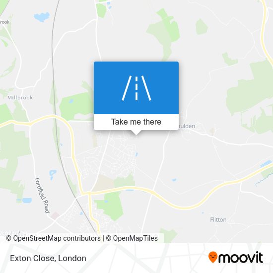 Exton Close map