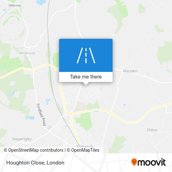 Houghton Close map