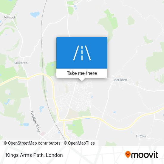 Kings Arms Path map