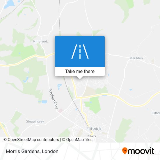 Morris Gardens map