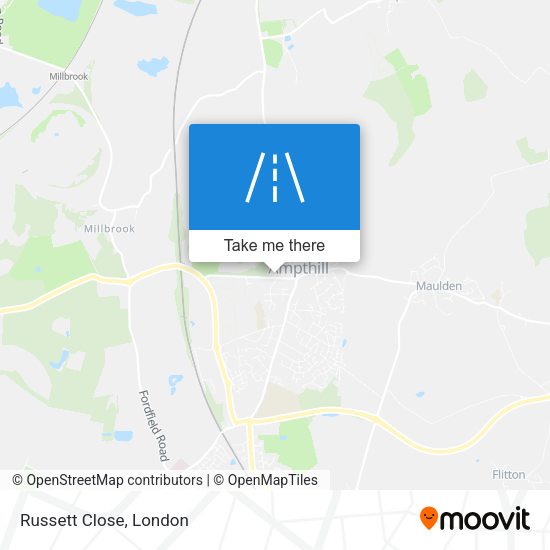 Russett Close map