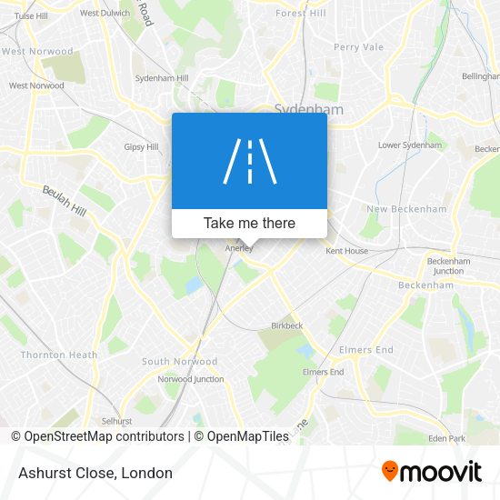 Ashurst Close map