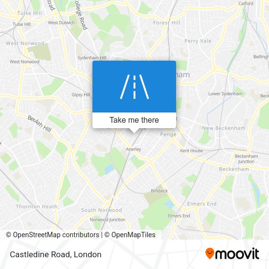 Castledine Road map