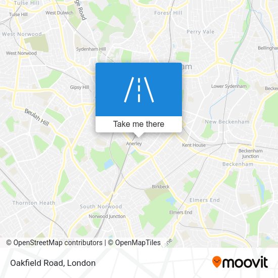 Oakfield Road map
