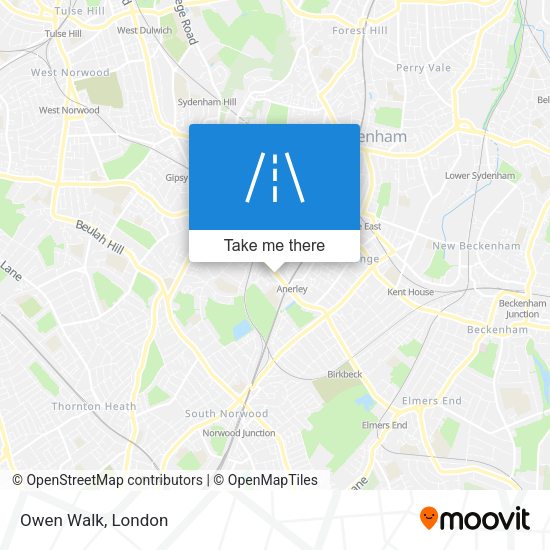 Owen Walk map