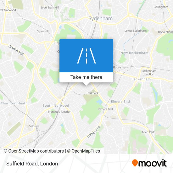 Suffield Road map