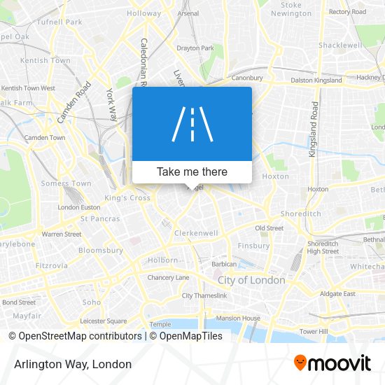 Arlington Way map