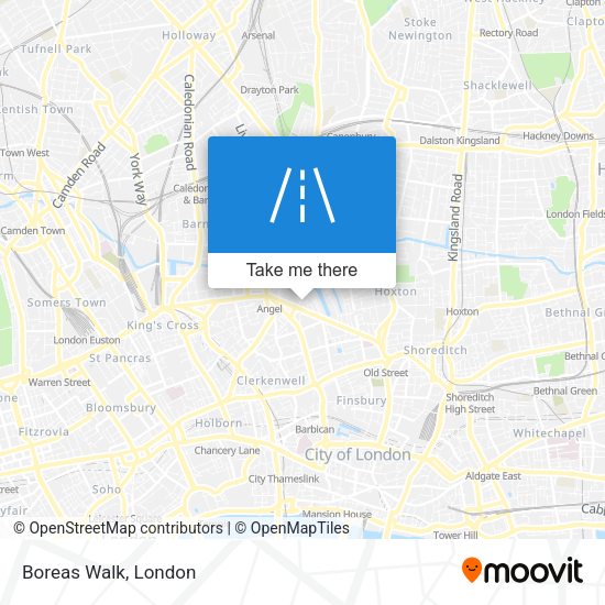 Boreas Walk map