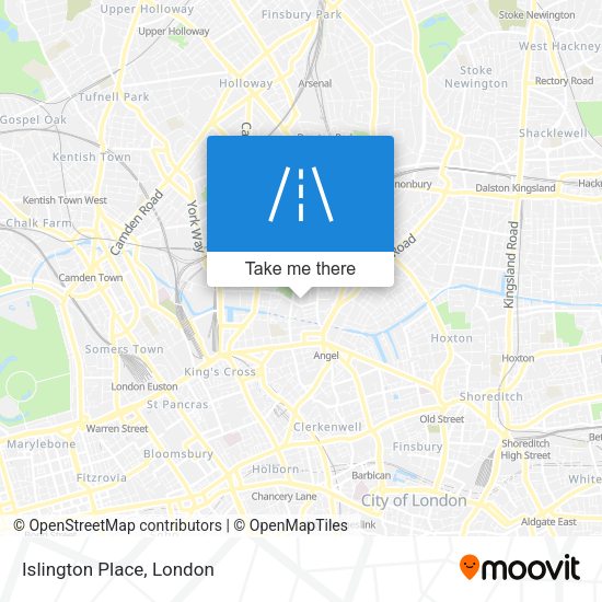 Islington Place map