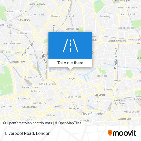 How to get to Liverpool Road, Angel by Tube, bus or train?