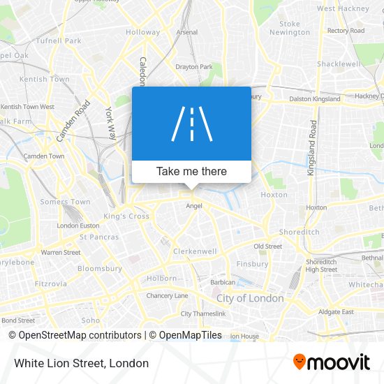 White Lion Street map
