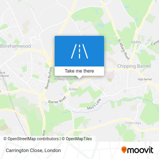 Carrington Close map