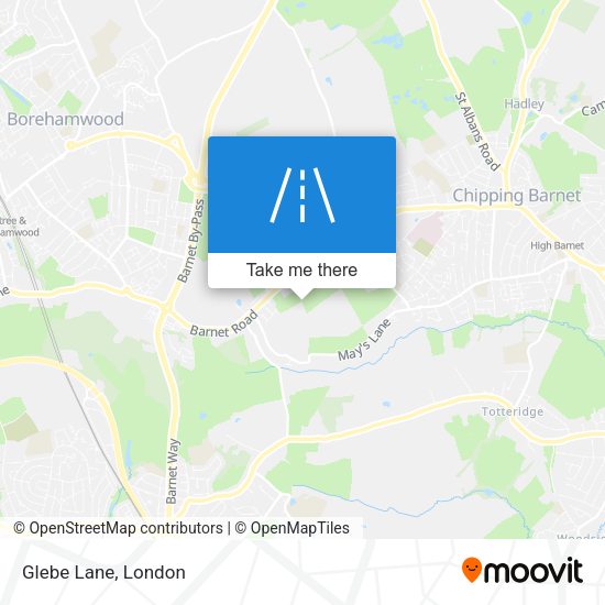 Glebe Lane map