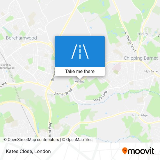Kates Close map
