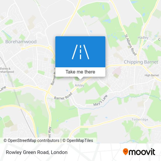Rowley Green Road map