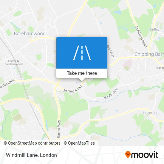Windmill Lane map
