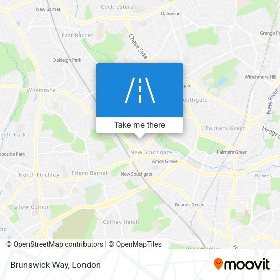 Brunswick Way map