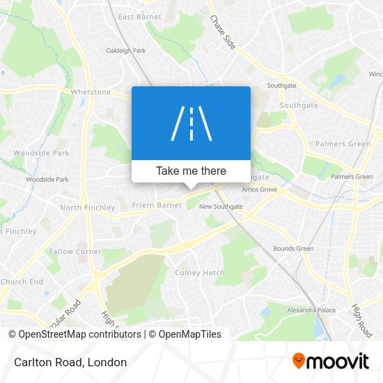 Carlton Road map