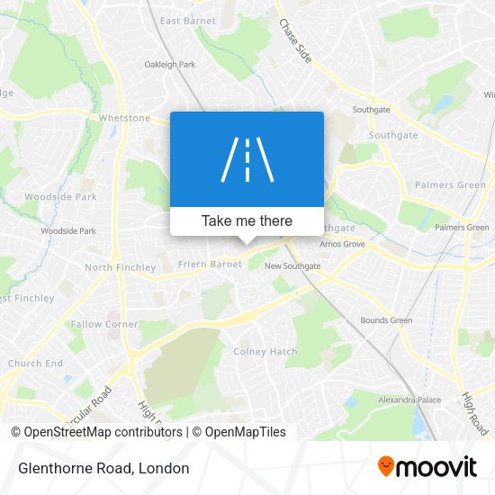 Glenthorne Road map