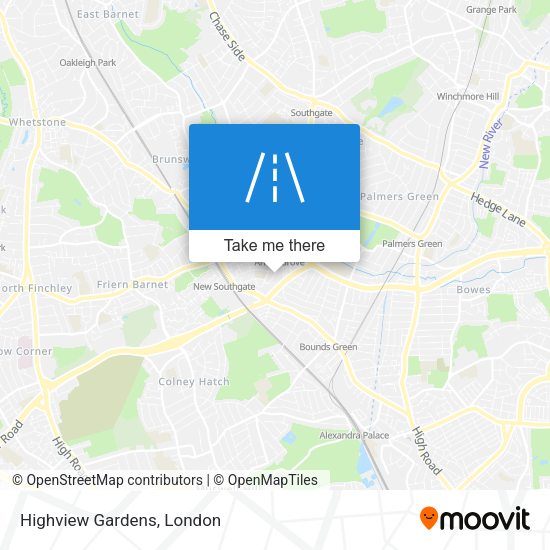 Highview Gardens map