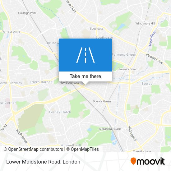 Lower Maidstone Road map