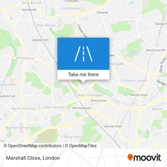 Marshall Close map