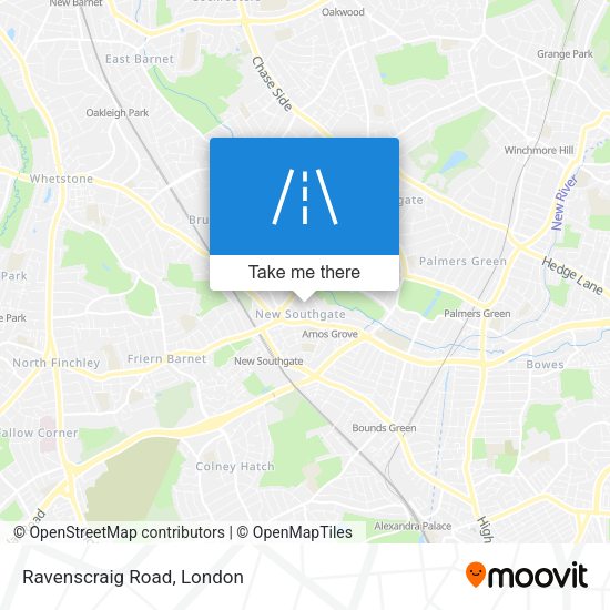 Ravenscraig Road map