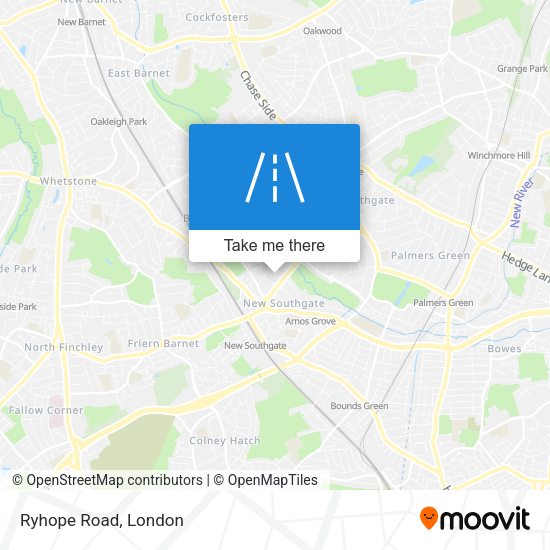 Ryhope Road map