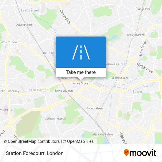 Station Forecourt map