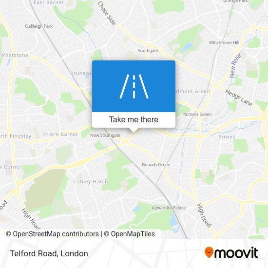 Telford Road map