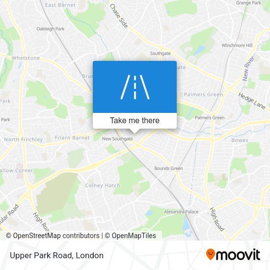 Upper Park Road map