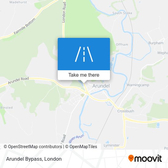 Arundel Bypass map