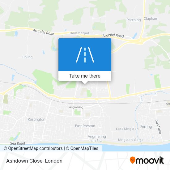 Ashdown Close map