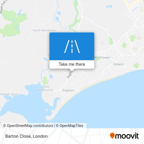 Barton Close map