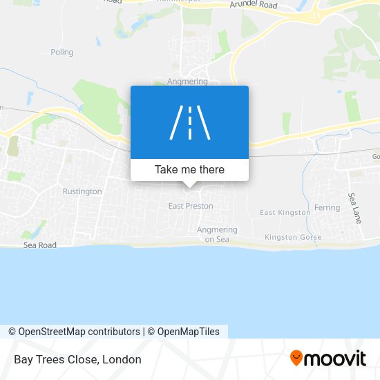 Bay Trees Close map